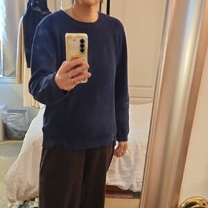 Tyler Boe Navy Blue Cotton Sweater Sz M
